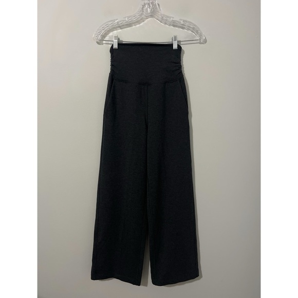 Lululemon Take It Easy Pant Women’s 2 Heather Gray Black Wide Leg Stretch W5AZGS - Picture 3 of 13